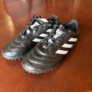 Adidas Goletto VIII TF J Turf Soccer Cleats Black White Kids Youth Size 13